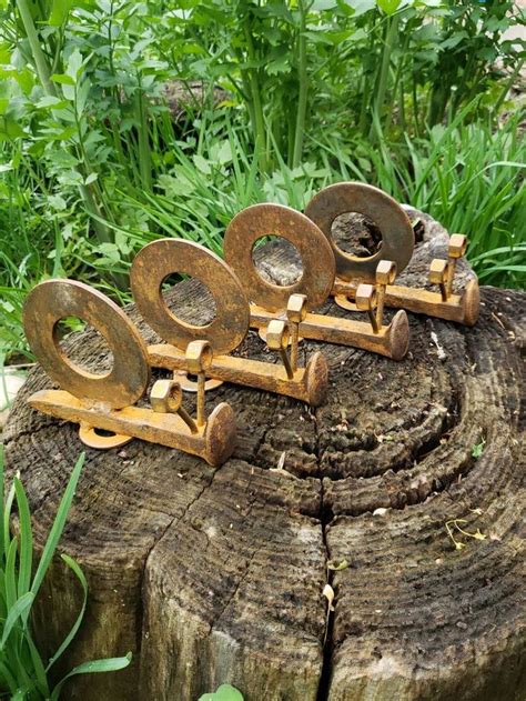 Welded Railroad Spike Snail Garden Sculpture | Etsy | Railroad spikes ...