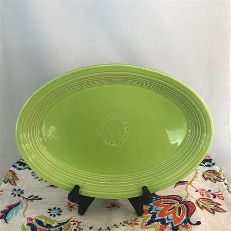 Fiestaware Chartreuse Large Platter Fiesta Retired Green 13.5 in Serving NWT #Fiestaware ...