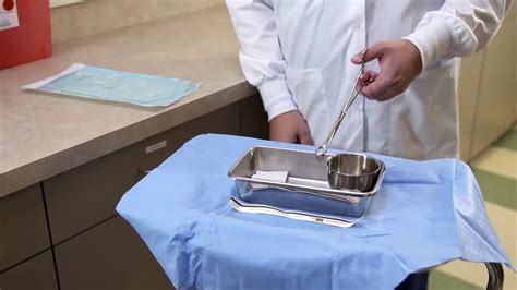 Perform within a Sterile Field Use Transfer Forceps - YouTube