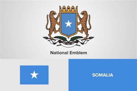 Somalia National Emblem and Flag Templat Graphic by shahsoft · Creative ...