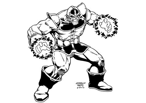 Thanos - Thanos Coloring Pages for Kids