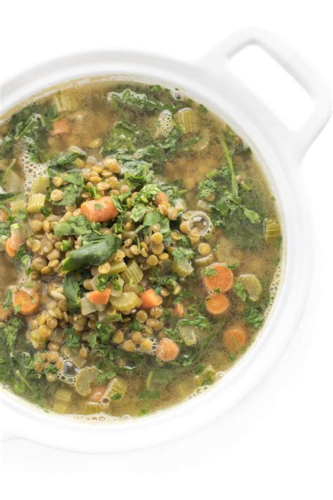 Lebanese Lentil Soup with Greens - The Lemon Bowl®