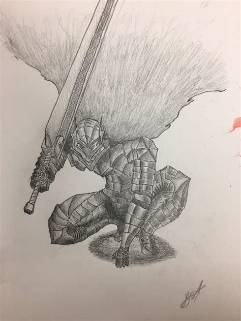 My drawing of the berserker armor, tell me your opinion. : r/Berserk