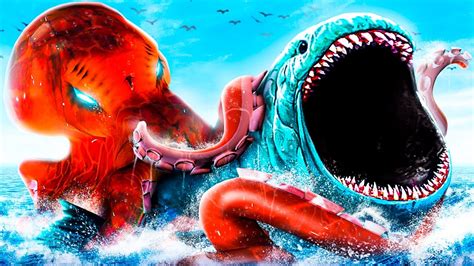 BLOOP Vs KRAKEN In GTA 5 (Sea Monster Fight) - YouTube