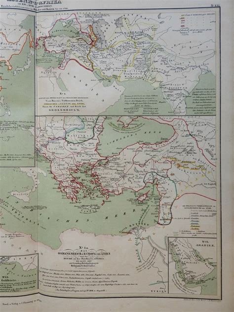 Ottoman Empire Ilkanate Tamerlane Asia Turkey 1848 Mahlmann historical map: (1848) Map ...