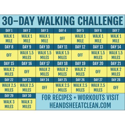 30 Day Fitness Challenges Printable Charts – Best Calendar Example