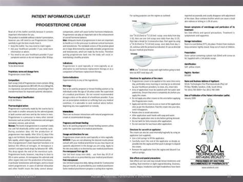 Patient information leaflets