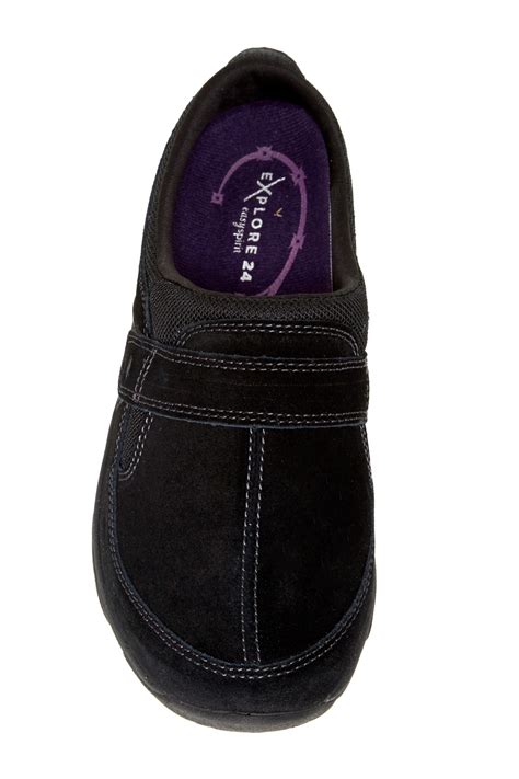 Easy Spirit Suede Ez Slide Slip-on Shoe - Wide Width Available in Black ...