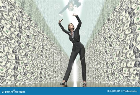 The Glass Ceiling Metaphor , Gender Inequality And Discrimination Concept Vector Illustration ...