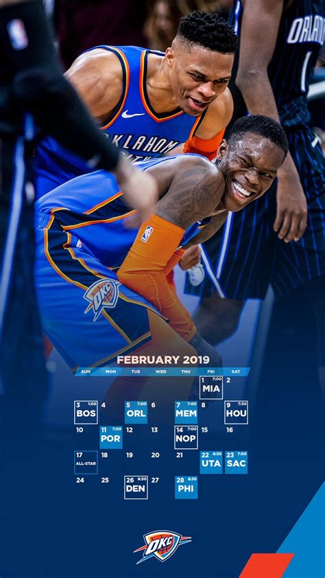 Okc Thunder 2019 March Schedule - 675x1200 Wallpaper - teahub.io