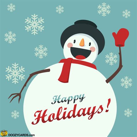 Snowman Happy Holidays, View the Popular Snowman Happy Holidays eCard