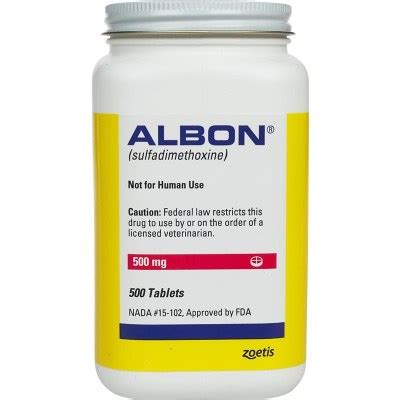 Albon (sulfadimethoxine) Tablets | 1Family 1Health Pharmacy