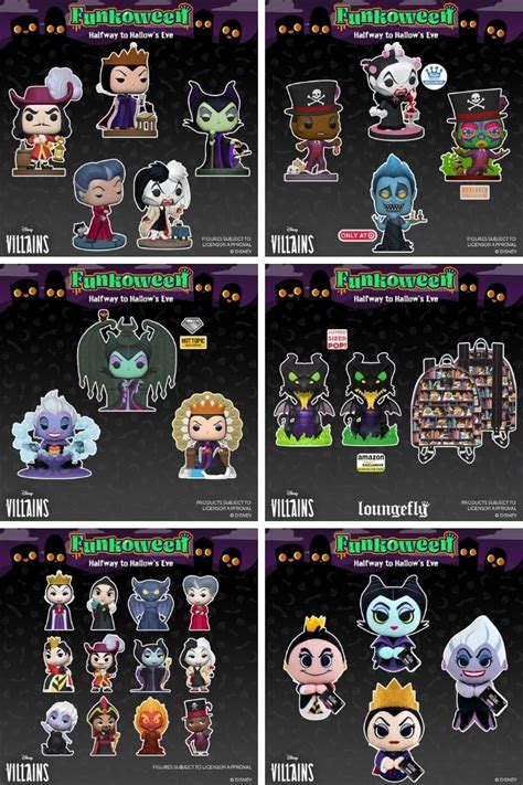 Funkoween 2021 and 2022 - Disney Villains Funko Pops