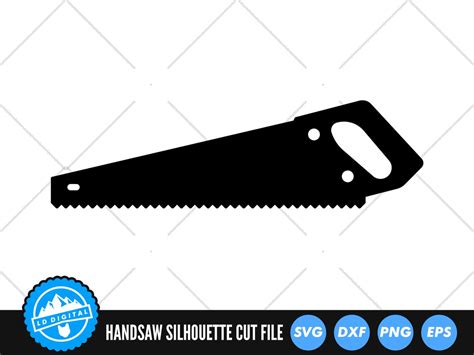 Handsaw SVG Files Hand Saw Silhouette SVG Cut Files | Etsy