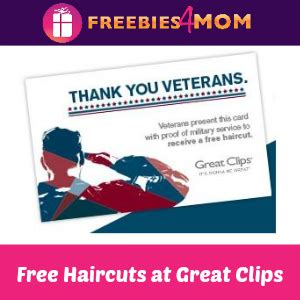 *Expired* Free Haircuts for Veterans at Great Clips - Freebies 4 Mom