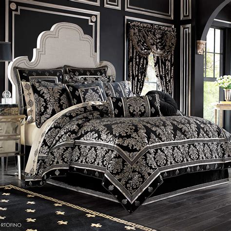 J. Queen New York Portofino Comforter Set in Black Black Comforter Sets ...