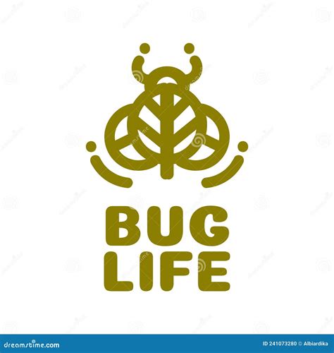Leaf Bug Life Plant Green Nature Logo Concept Design Illustration Stock ...
