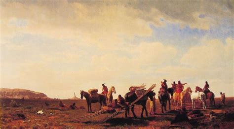 Indians Travelling Near Fort Laramie by Albert Bierstadt #art | Albert bierstadt, Fort laramie ...