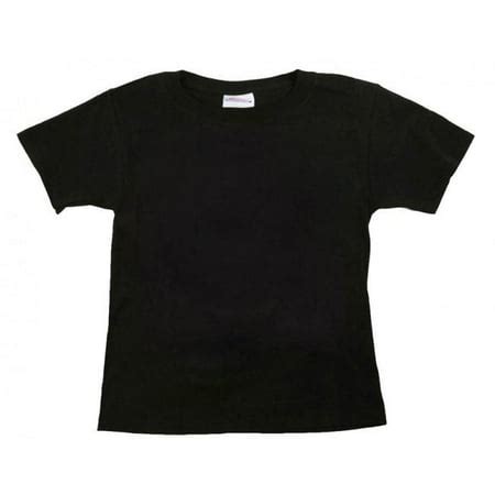 Kiditude - Black Plain Toddler and Kids T Shirt - Walmart.com