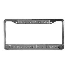 "Hawaii" License Plate Frame by TheYankeeDingo | License plate frames ...