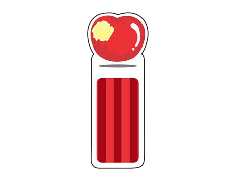 Bookmark Design with Apple Theme 14220635 PNG