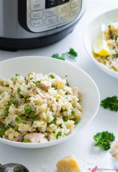 Chicken Risotto Instant Pot Recipe | ChefDeHome.com