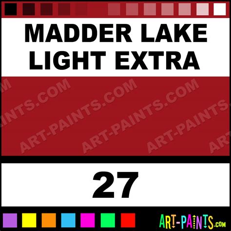 Madder Lake Light Extra Classic Oil Paints - 27 - Madder Lake Light ...