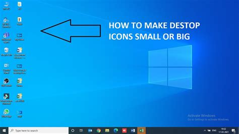 How to make desktop icons smaller in windows 10 - YouTube