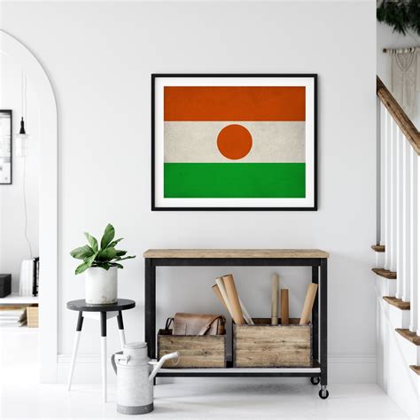 Niger Flag Print, Niger Flag Art, Niger Gifts, Flag Poster, Moving Gift ...