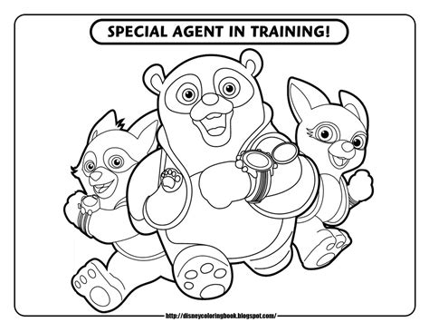 Disney Coloring Pages and Sheets for Kids: Special Agent Oso 1: Free Disney Coloring Sheets