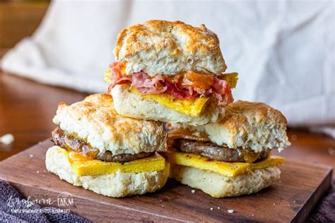 Biscuit breakfast sandwiches are so easy to make and prepare for the ...