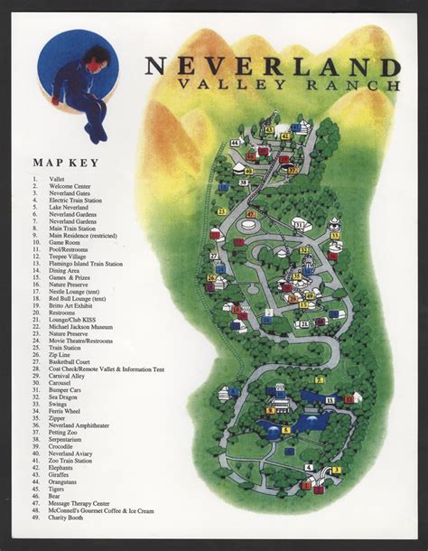 Lot Detail - Michael Jackson Neverland Valley Ranch Original Map