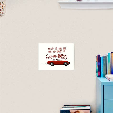 "Carry on Baz Pitch numpties quote" Art Print for Sale by serotonin-art ...