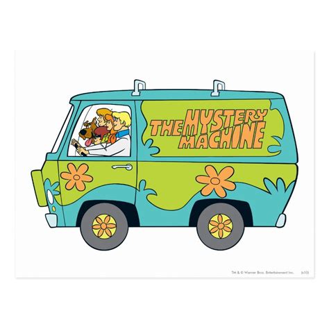 The Mystery Machine Left Side Postcard | Zazzle | Scooby doo mystery incorporated, Scooby doo ...