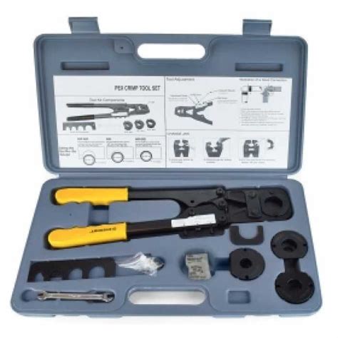 PEX Crimp Tool Kit for sizes 1/2", 5/8", 3/4" & 1" | Plumbing tools, Tool kit, Pex tubing