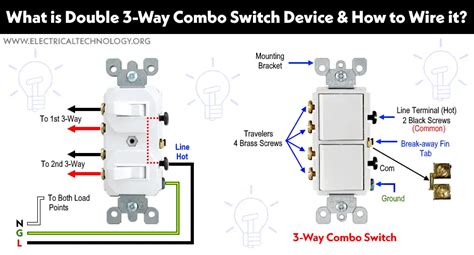 How to a Wire Double 3-Way Combination Switch Device?