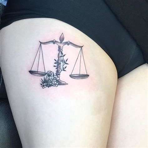 Justice Scales 🌸#powerhousetattoo #justicetattoo Libra Tattoo, Astrology Tattoo, Zodiac Tattoos ...