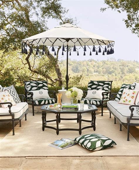 Carlisle Loveseat with Cushions in Onyx Finish | Frontgate in 2020 | Patio, Patio umbrellas ...