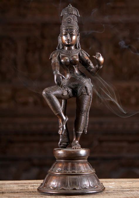 Beautiful Bronze Dancing Hindu Goddess Parvati Statue Perfect for Home ...