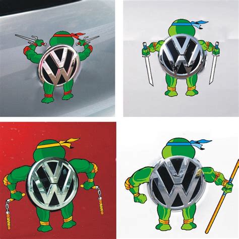 Car Ninja Turtles decorative stickers custom car logo stickers cartoon ...