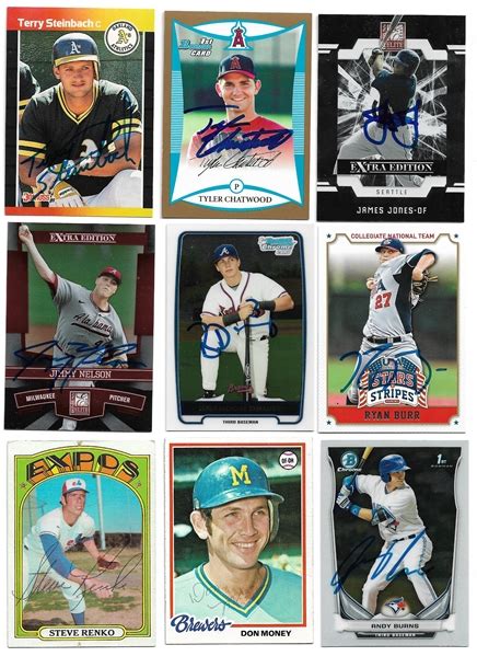 Lot Detail - Lot of 250 Signed Baseball Cards