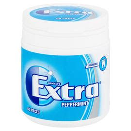 Extra Peppermint Chewing Gum Sugar Free Bottle 60 Pieces | Chewing Gum & Mints | Iceland Foods