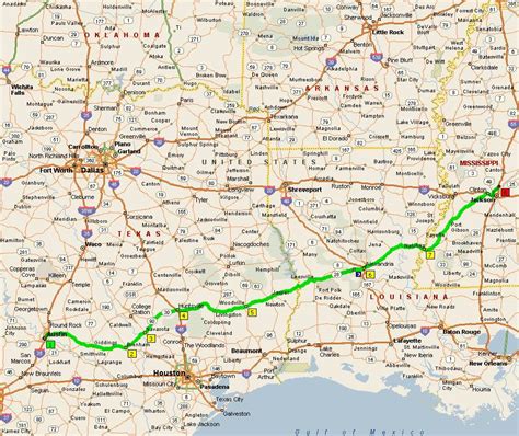 Road Map Of Texas And Louisiana - Zone Map