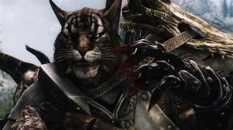 The Elder Scrolls V: Skyrim, Khajiit, Blood, Artwork Wallpapers HD ...