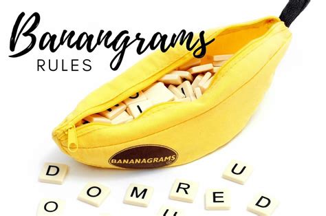 Bananagrams Rules: Scoring and How to Play - Group Games 101