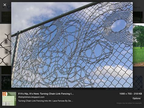 Chain link fence art | Decoración de vallas, Arte, Arte zen