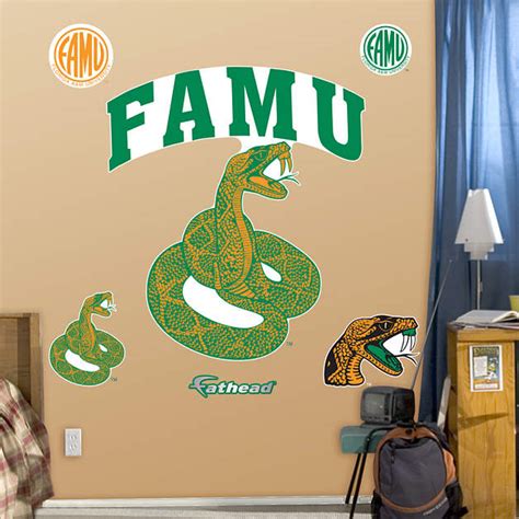 Florida A&M Rattlers Logo Wall Decal | Shop Fathead® for Florida A&M ...