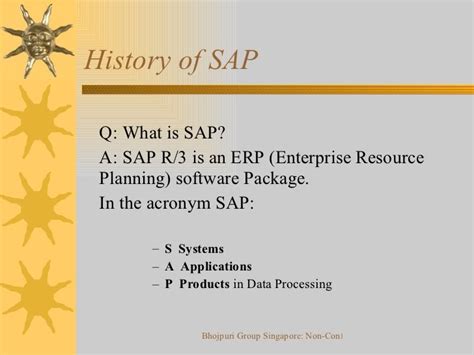 History and Evolution of ERP & SAP