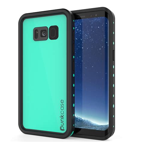 Galaxy S8 Plus Waterproof Case PunkCase StudStar Teal Thin 6.6ft ...