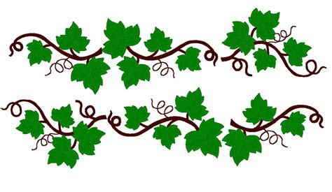 Grape Leaves SET machine embroidery applique and filled